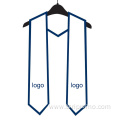 Satin graduation stoles with custom logo